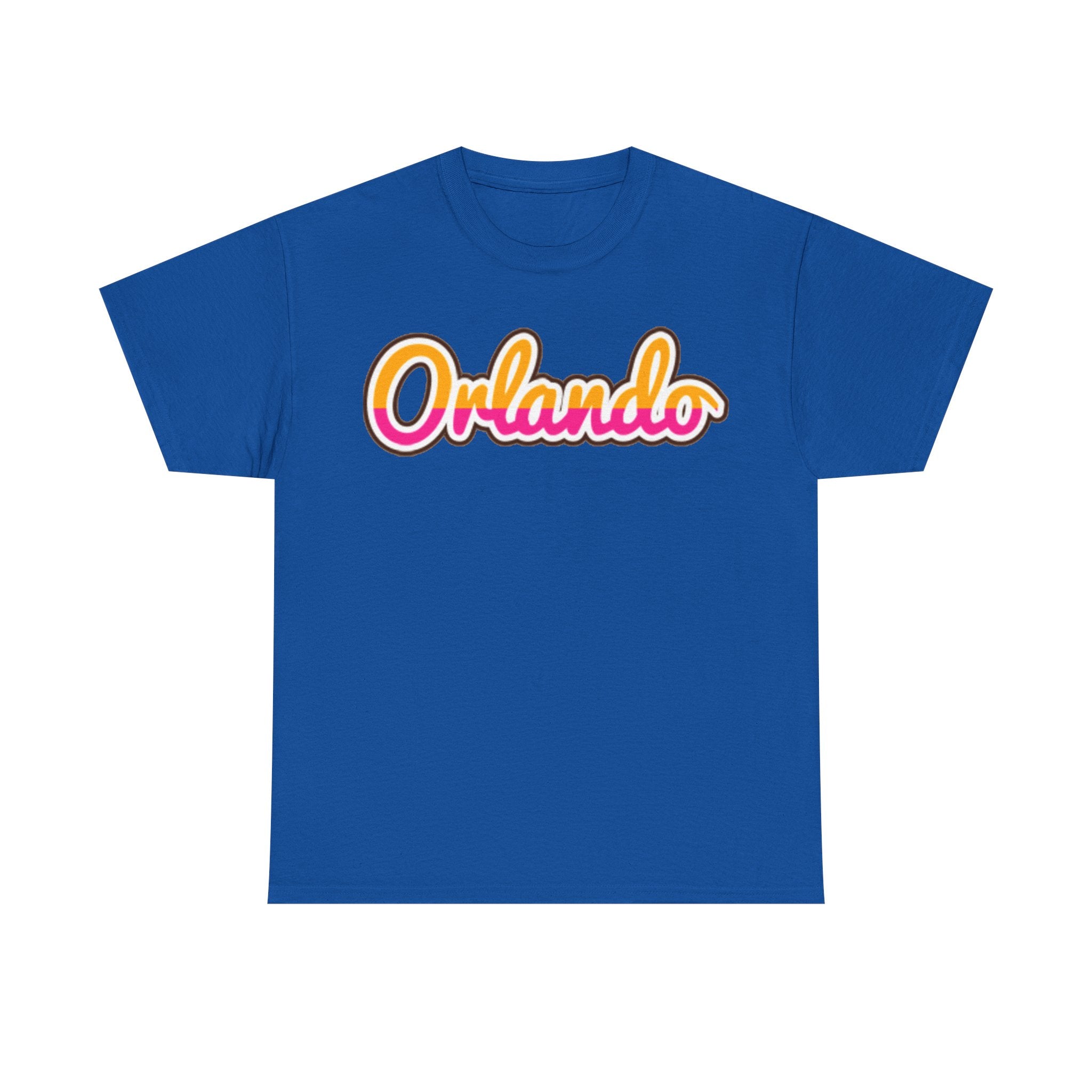 Orlando Retro Script Tee — Vintage Sunset City Souvenir Shirt