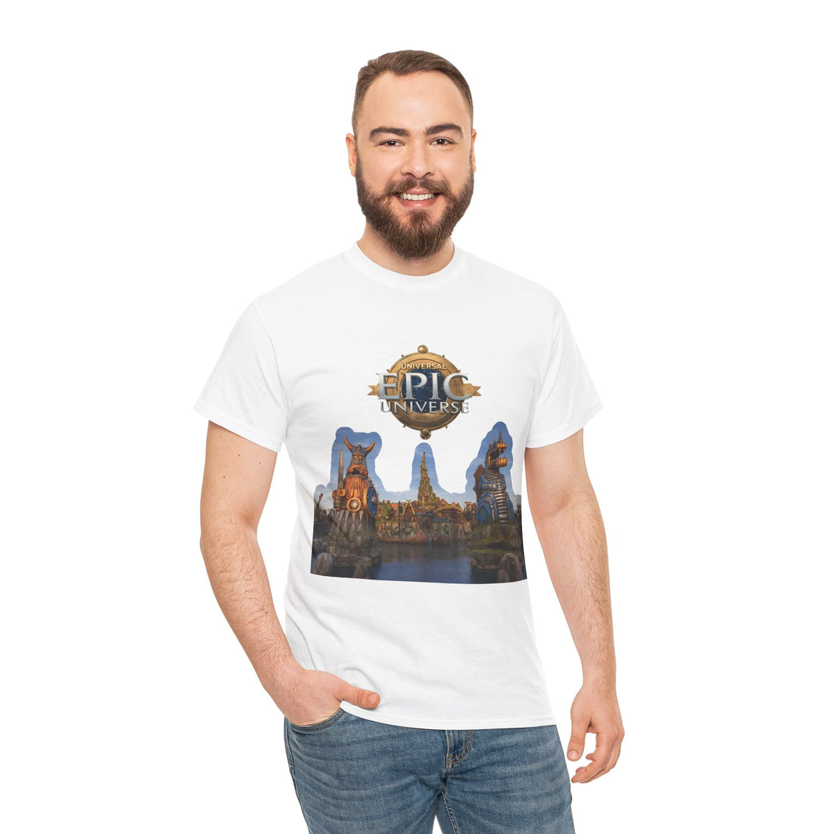 Epic Universe Theme Park T‑Shirt — Iconic Entrance Graphic Tee