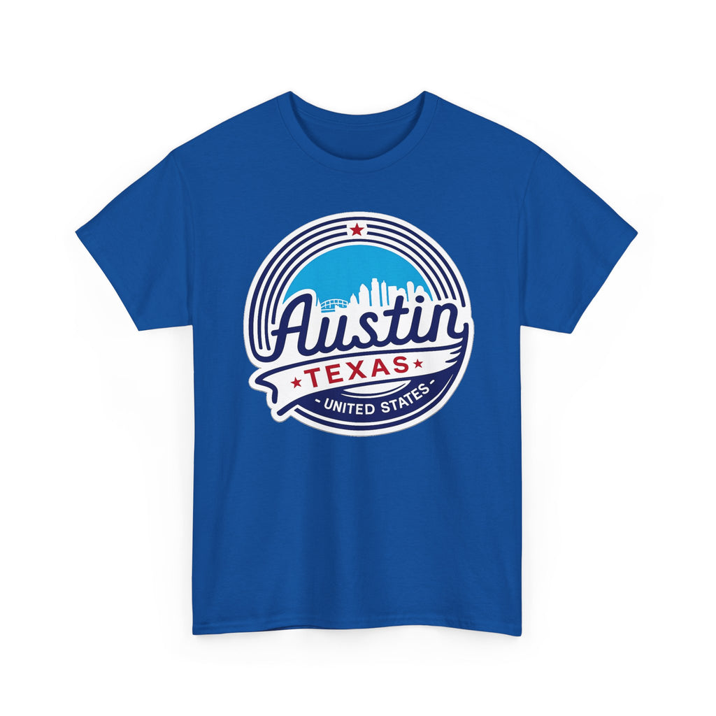 Austin Texas Retro Skyline T-Shirt — Vintage City Pride Tee