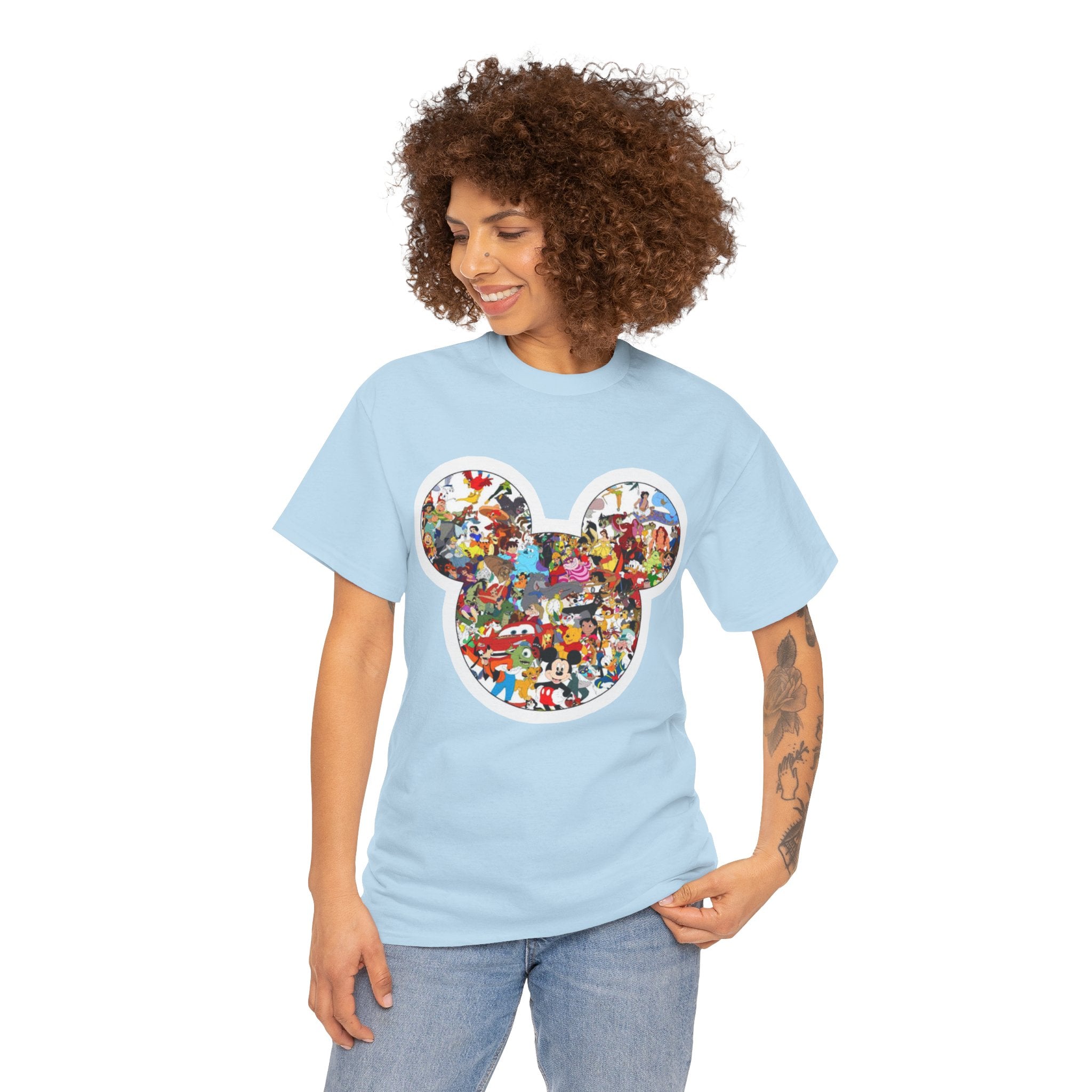 Mickey Collage T-Shirt — Vintage Disney Characters Graphic Tee