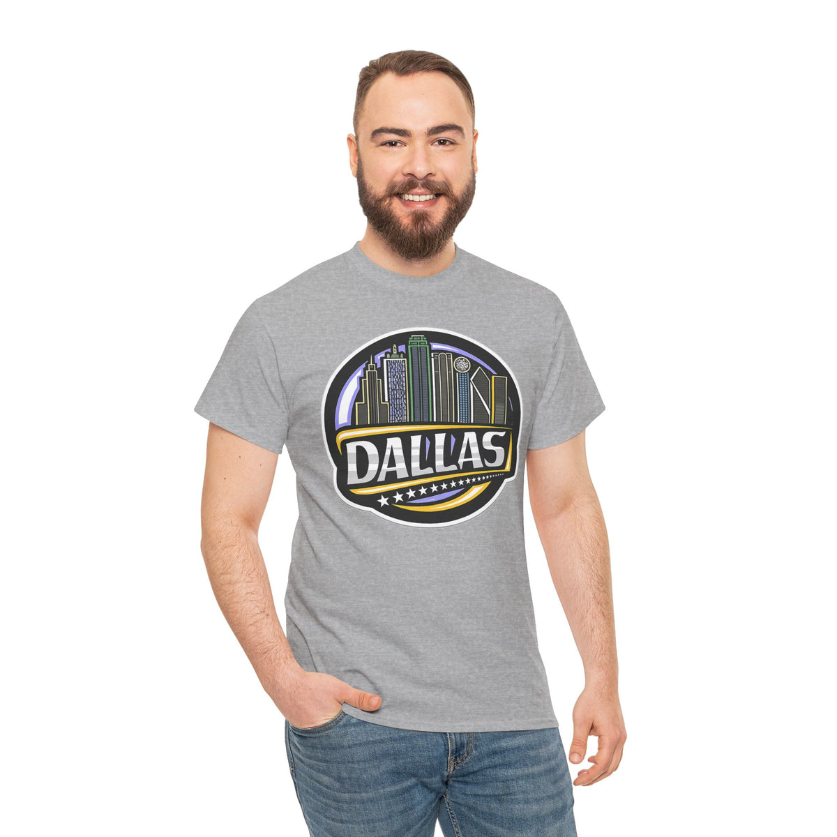 Dallas Skyline Tee — Vintage City Skyline Graphic T-Shirt