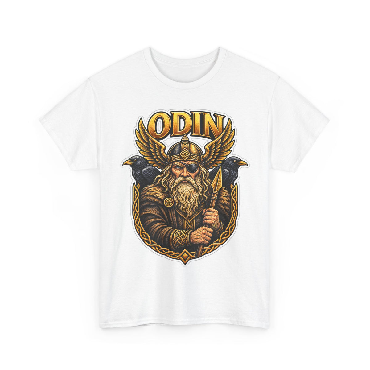 Odin Viking Cotton T-Shirt — Norse God Graphic Tee