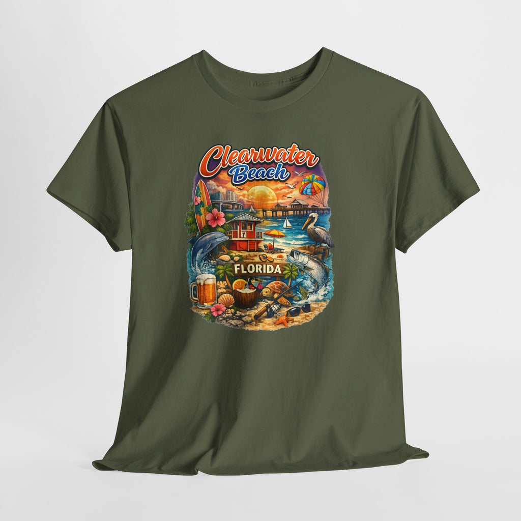 Clearwater Beach Florida Vintage Vacation T-Shirt