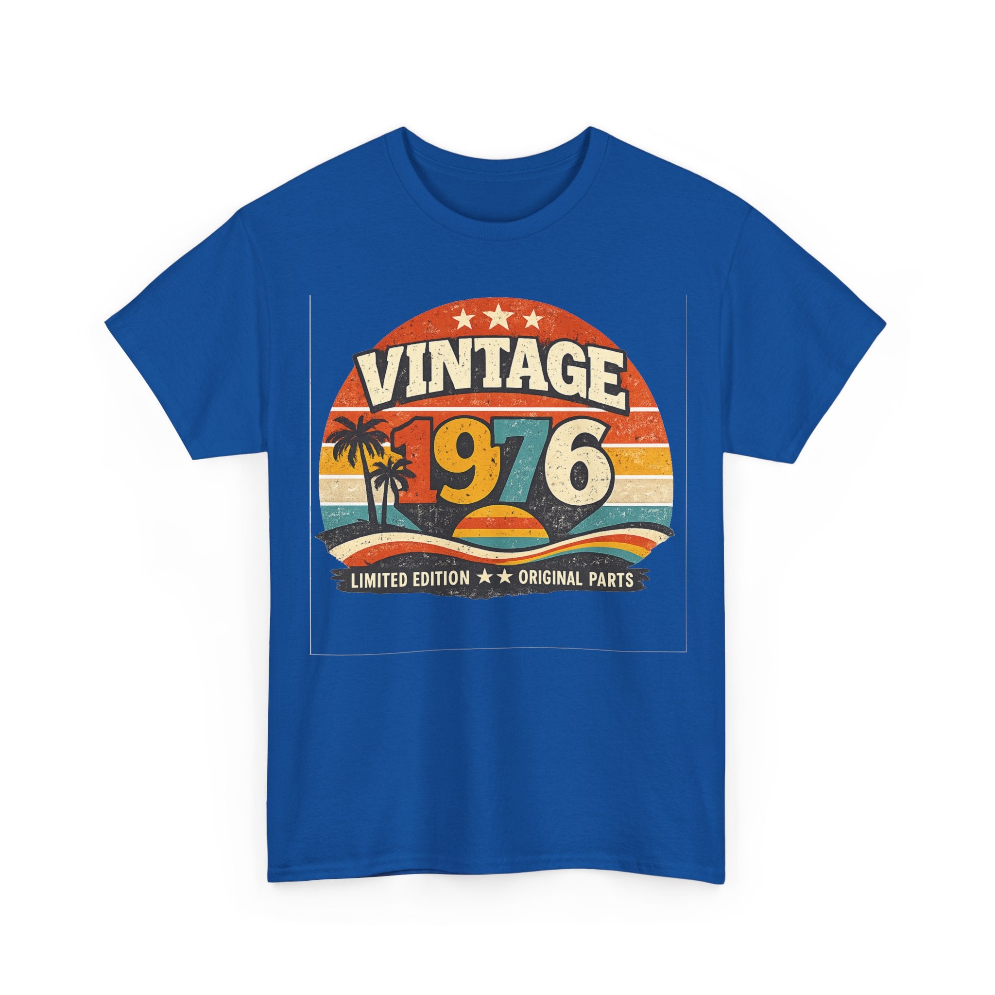 Vintage 1976 T-Shirt — Retro Beach Graphic "Vintage 1976" Birthday Tee