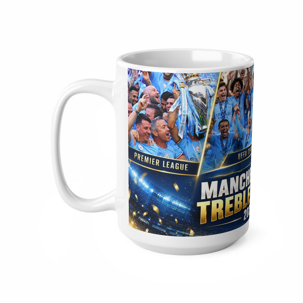 Manchester City Treble Winners 2022/2023 Ceramic Mug - 11oz & 15oz