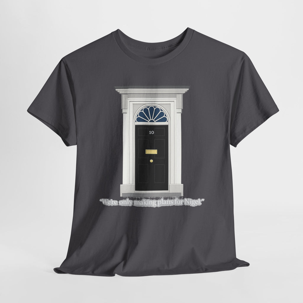 Doorway Graphic Tee — 'With Only a Knocking, who will be Might?' Black T‑Shirt