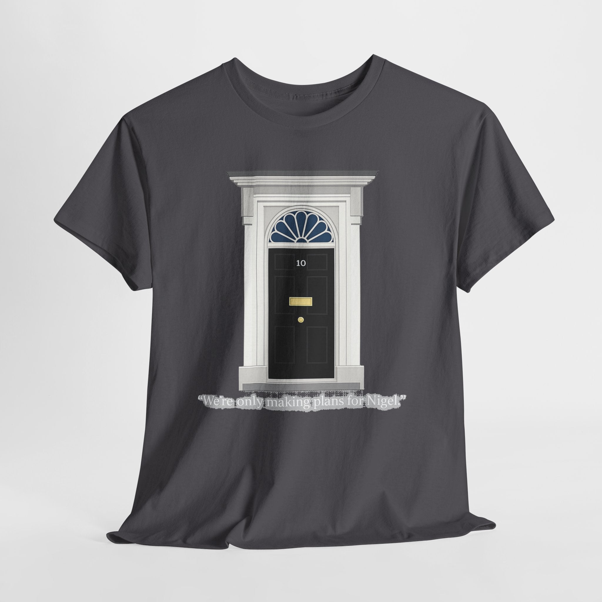 Doorway Graphic Tee — 'With Only a Knocking, who will be Might?' Black T‑Shirt
