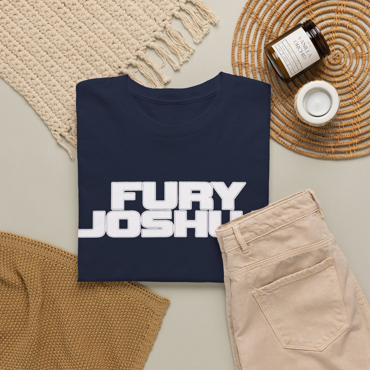 Fury vs Joshua Boxing Cotton T‑Shirt — Heavyweight Fight Night Tee