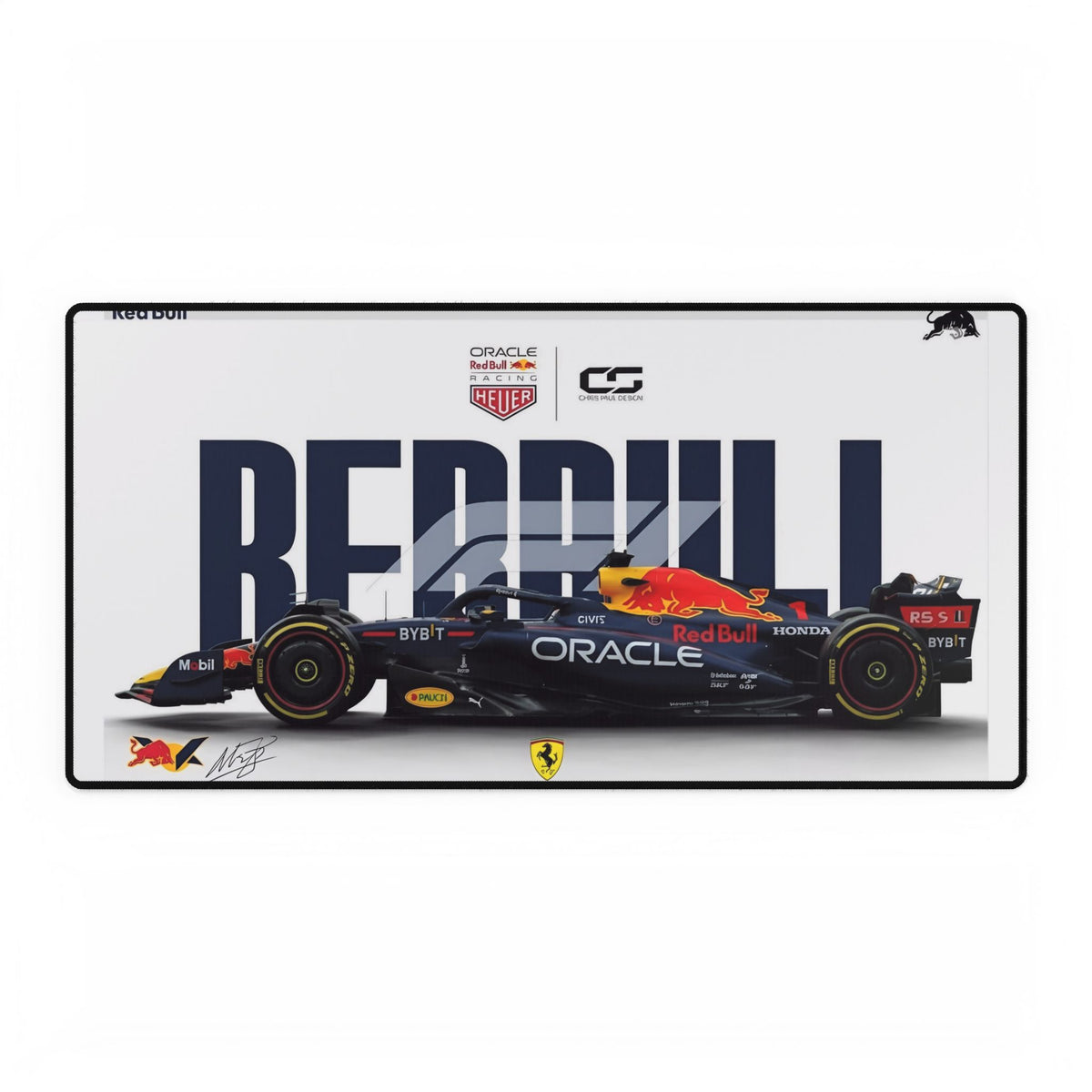 Red Bull Racing Formula 1 Desk Mat — Oracle Race Car Mouse Pad