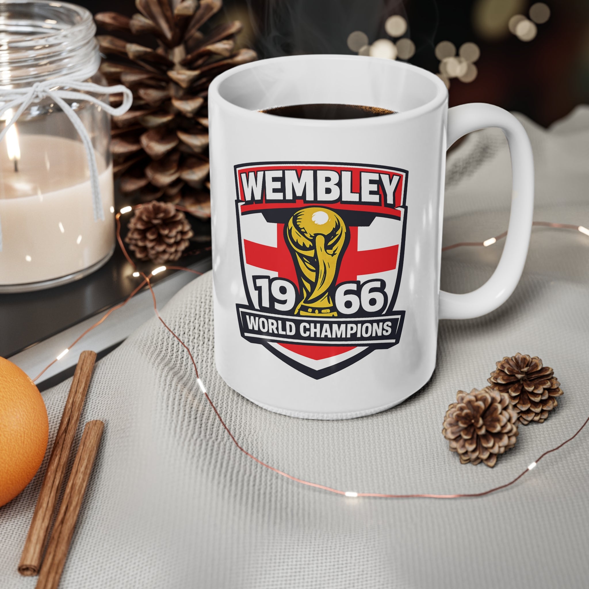 England Wembley 1966 World Champions Ceramic Coffee Cup (11oz & 15oz)