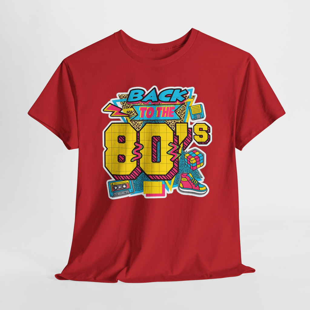 Back to the 80s Retro Graphic Tee — Vintage 80s Neon Design