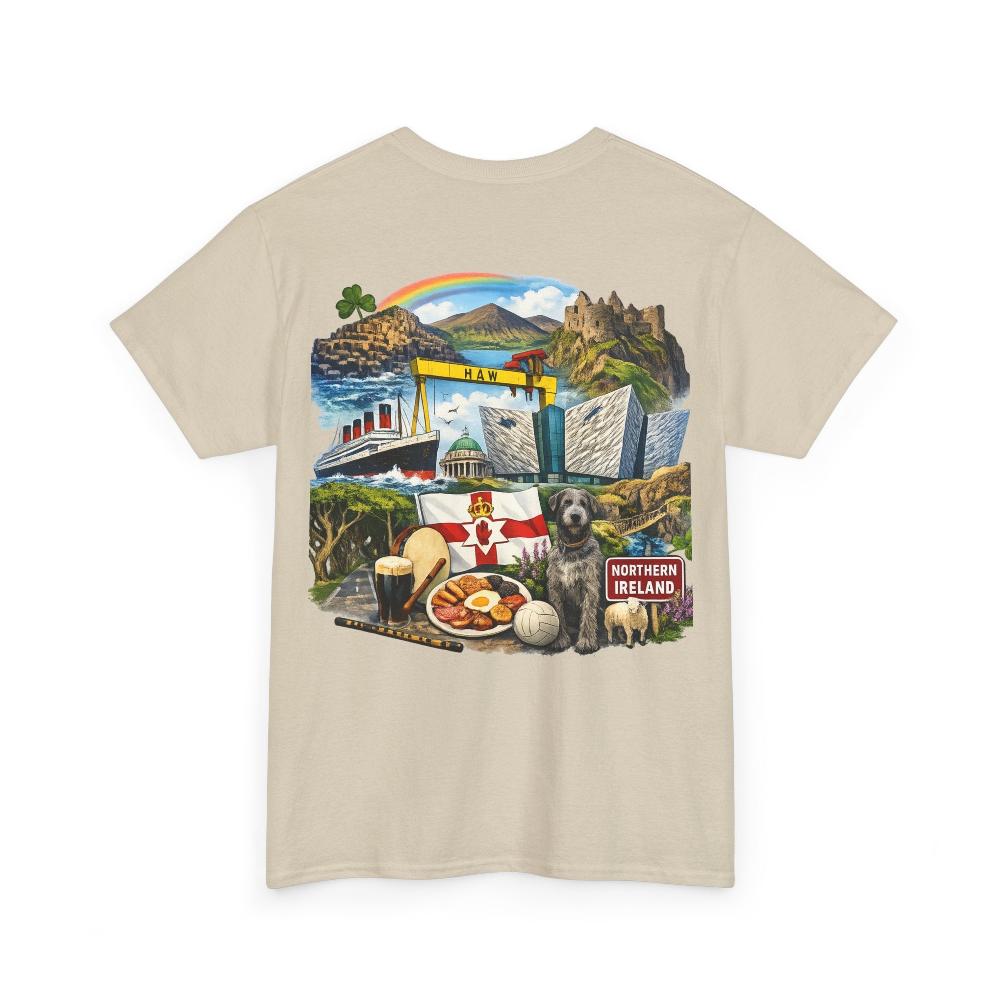 Northern Ireland Collage Tee — "Make Northern Ireland Great Again" Graphic T-Shirt