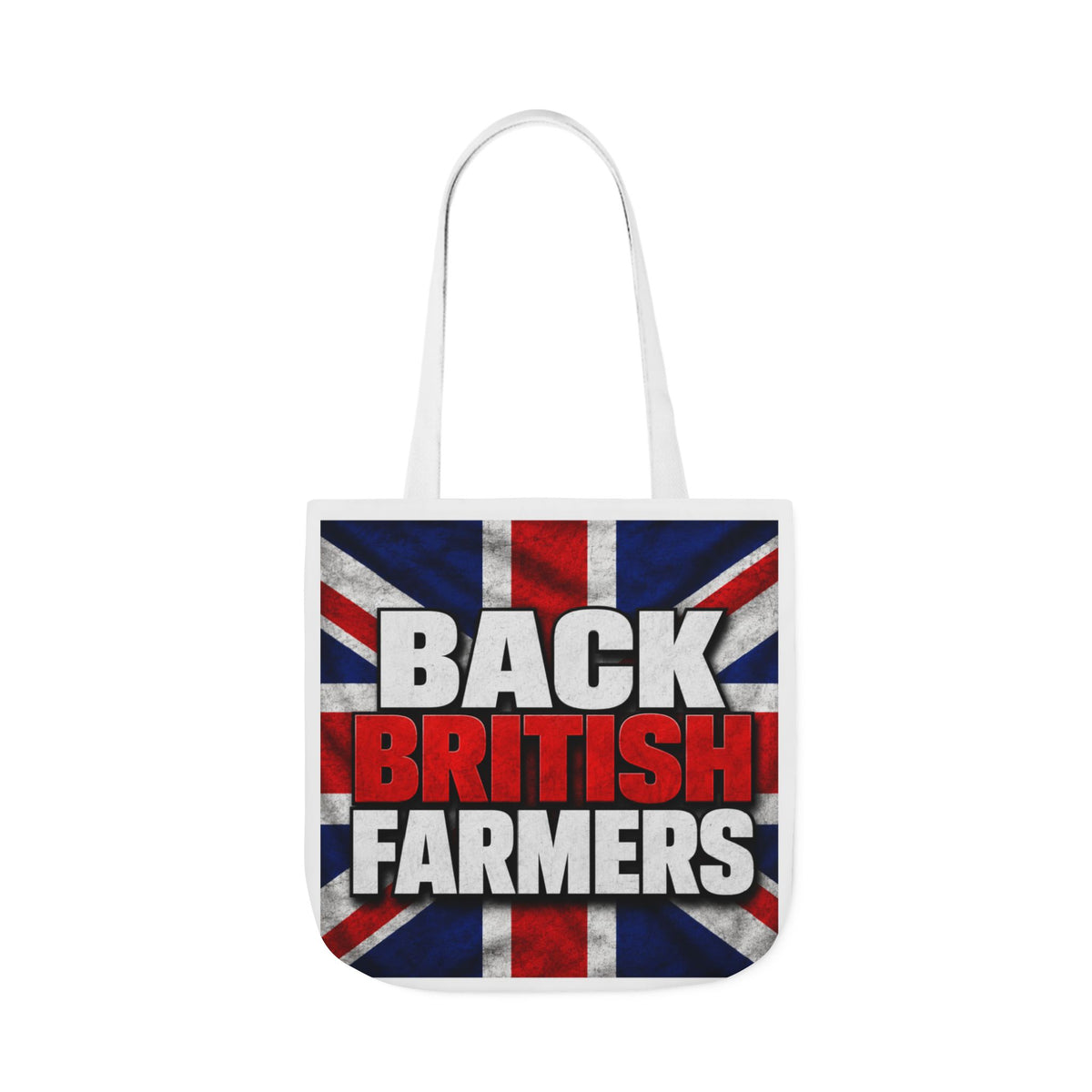 Back British Farmers Canvas Tote Bag — Union Jack Farming Support Tote