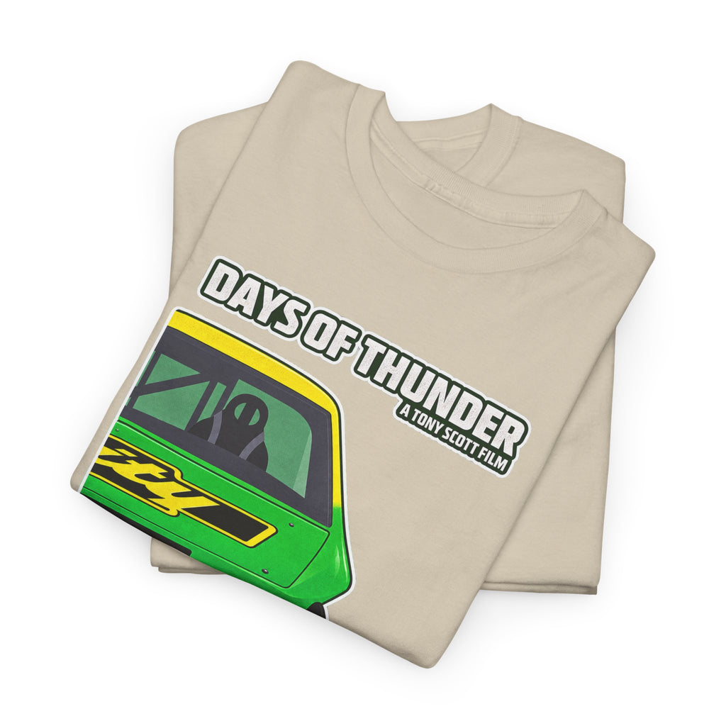 Days of Thunder Racing Car T‑Shirt — Retro Green Muscle Car Tee