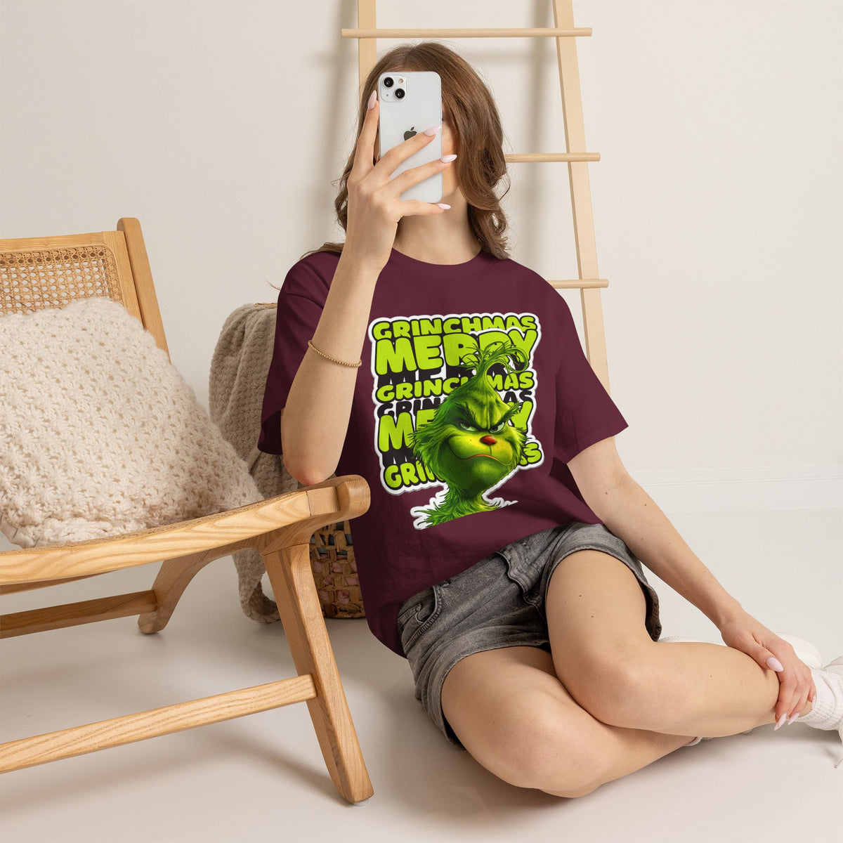 Grinchmas Merry Grinch Christmas Cotton T-Shirt / Tee