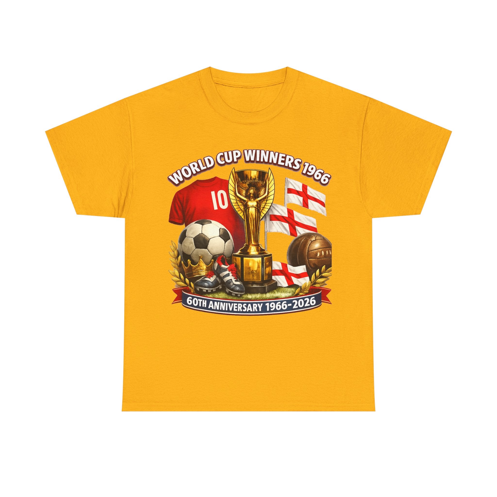 1966 World Cup Winners T‑Shirt — 60th Anniversary England Football Tribute