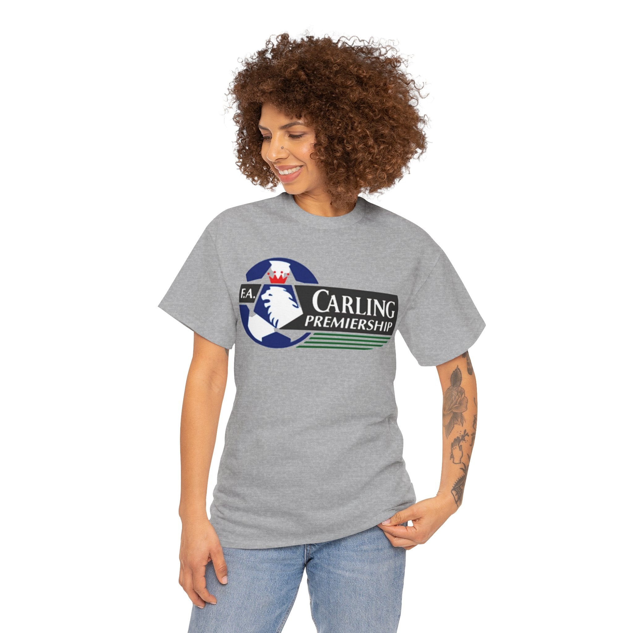Carling Premiership Soccer Logo Tee — Vintage Football T‑Shirt