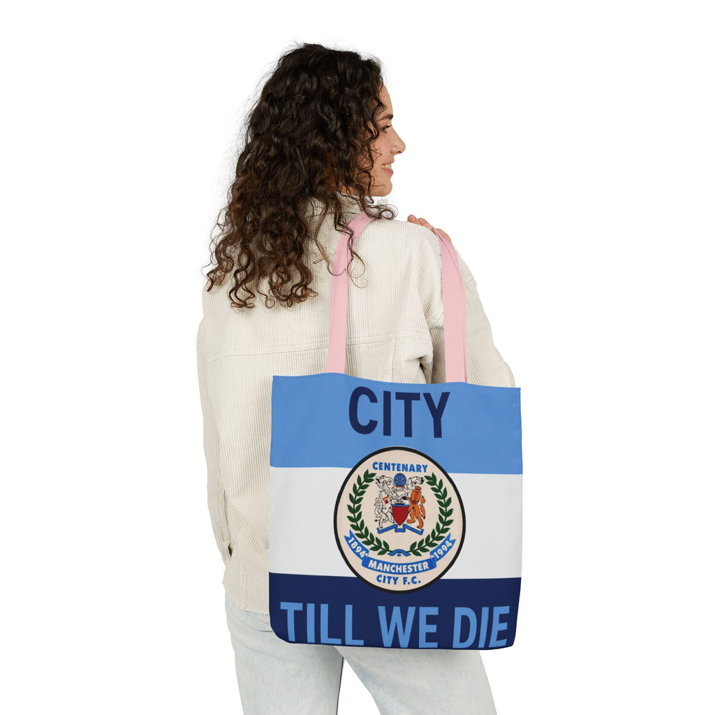 City Till We Die Canvas Tote Bag — Football Fan Flag Tote
