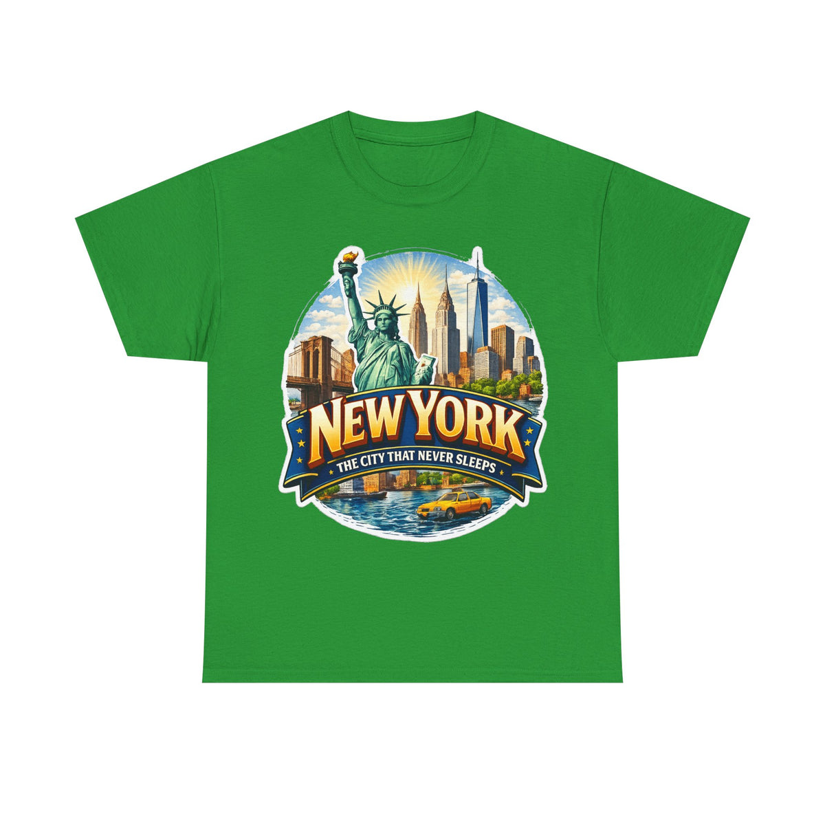 New York City T-Shirt - 'The City That Never Sleeps' Vintage Skyline Tee