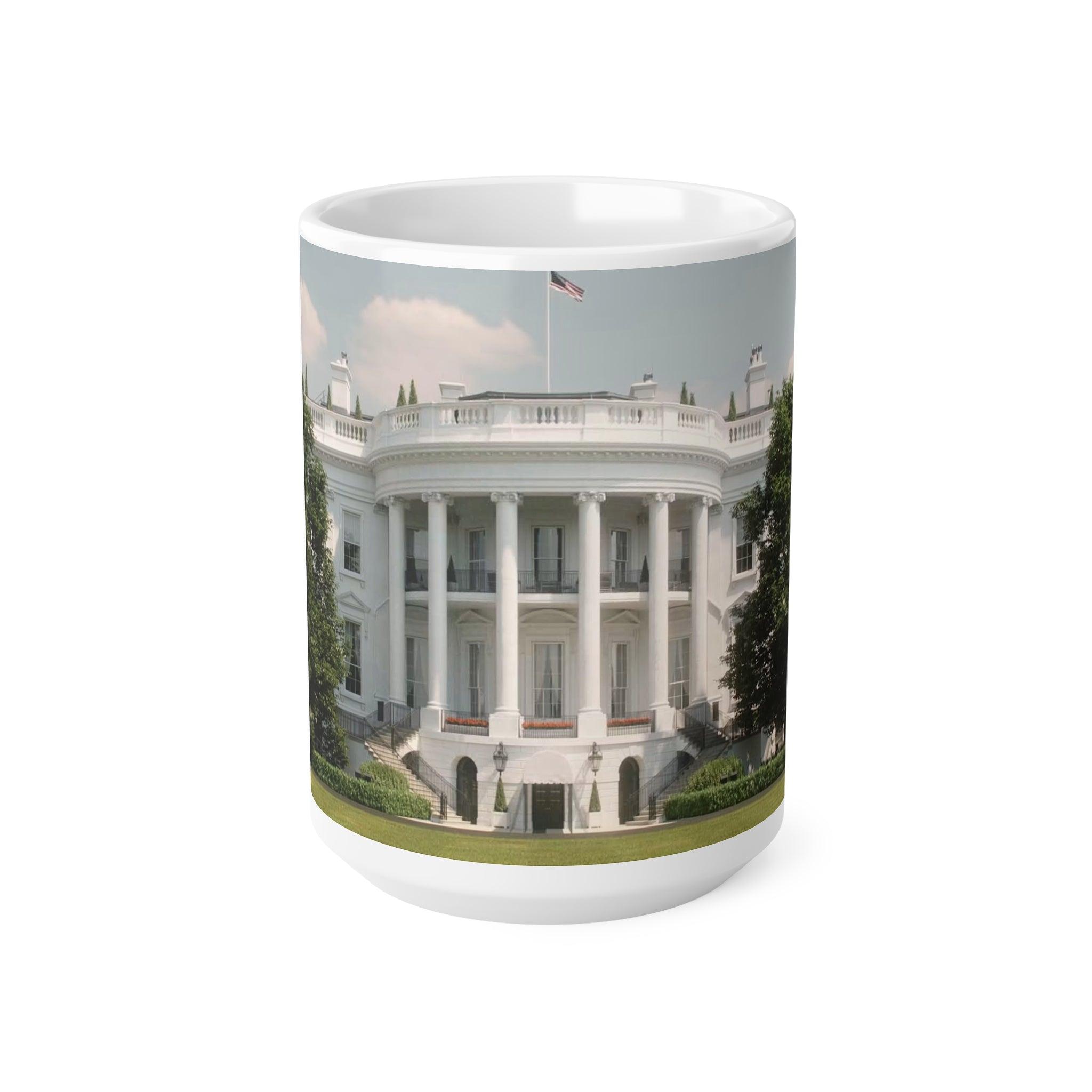 White House Photo Ceramic Coffee Mug — 11oz & 15oz Patriotic Presidential Gift