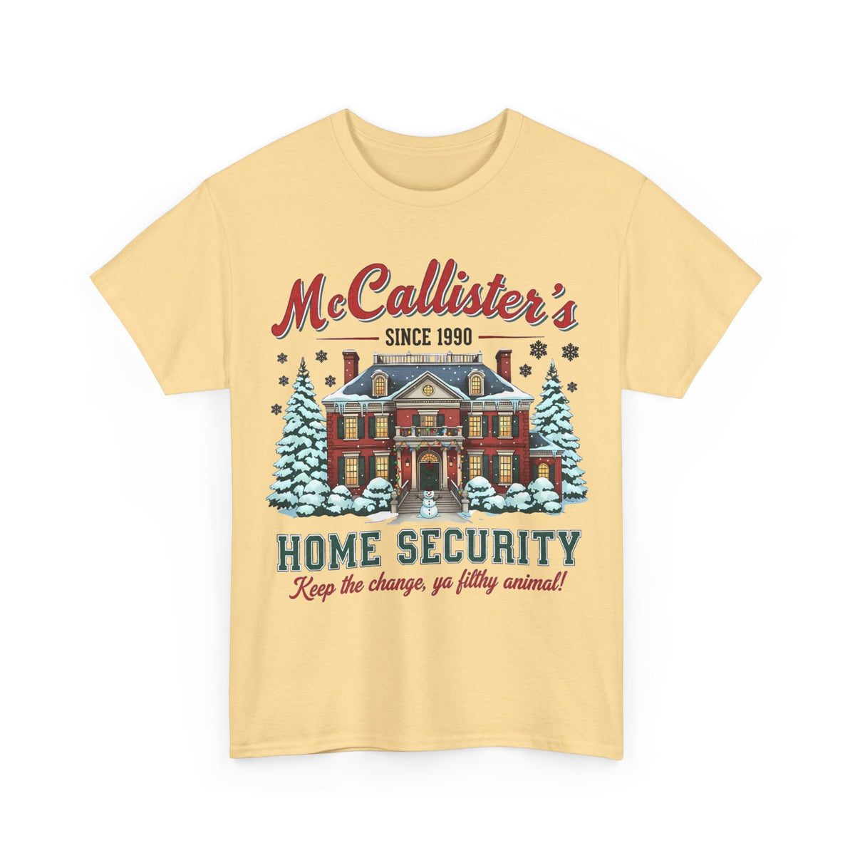 Home Security T‑Shirt — "McCallister's Home Security" Christmas Movie Holiday Tee