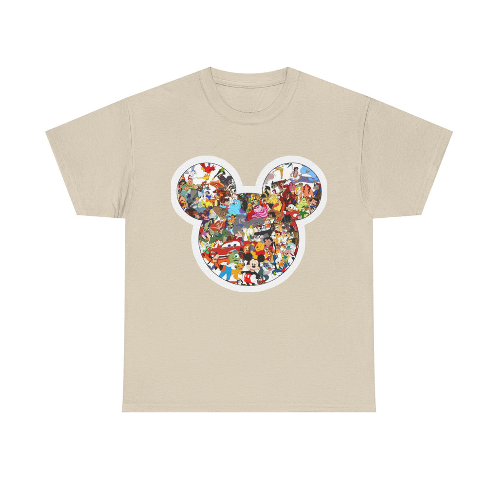 Mickey Collage T-Shirt — Vintage Disney Characters Graphic Tee