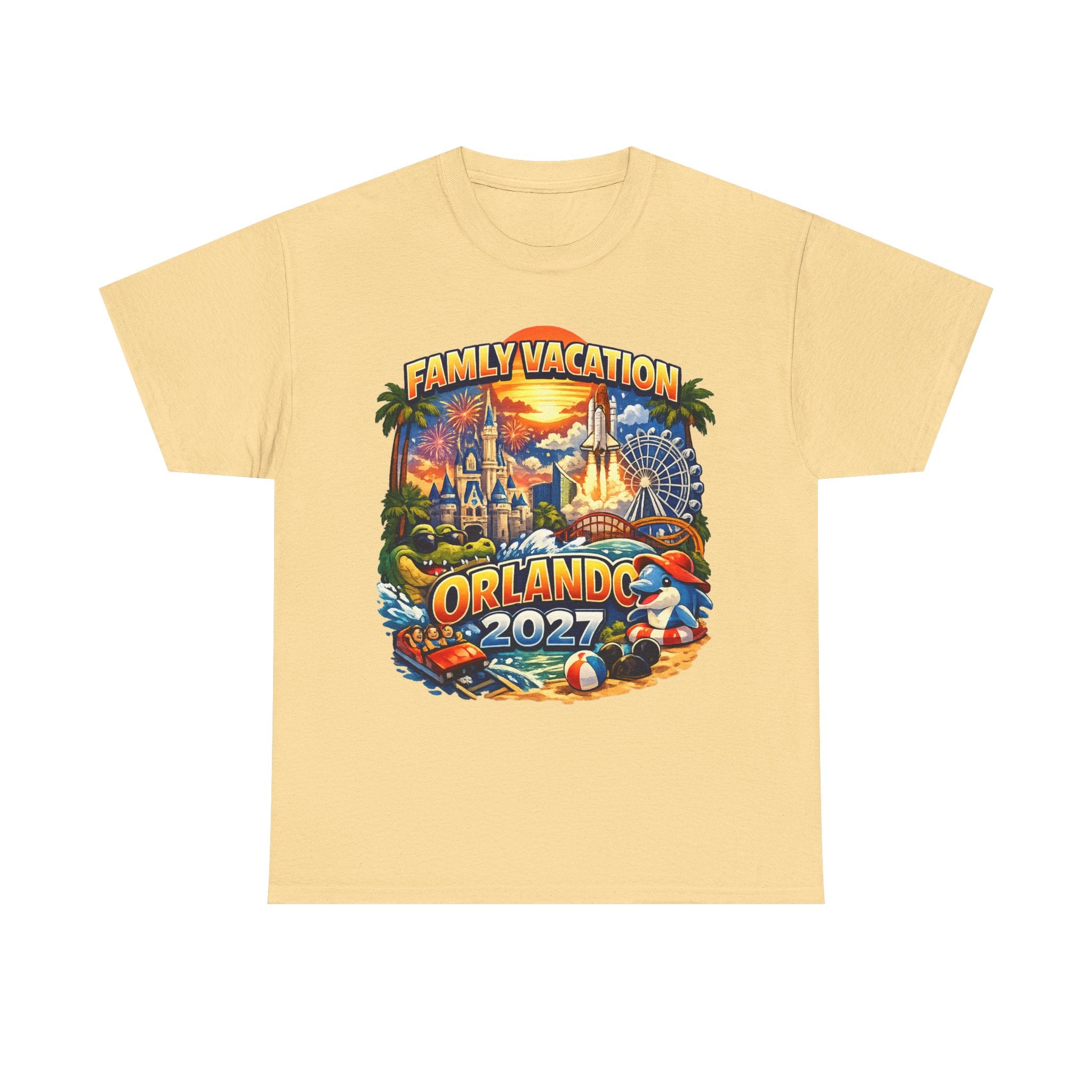 Family Vacation Orlando 2027 T-Shirt — Vintage Theme Park Souvenir Tee