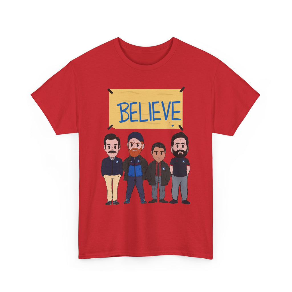 Ted Lasso Inspired Believe Cartoon Band Cotton T-Shirt