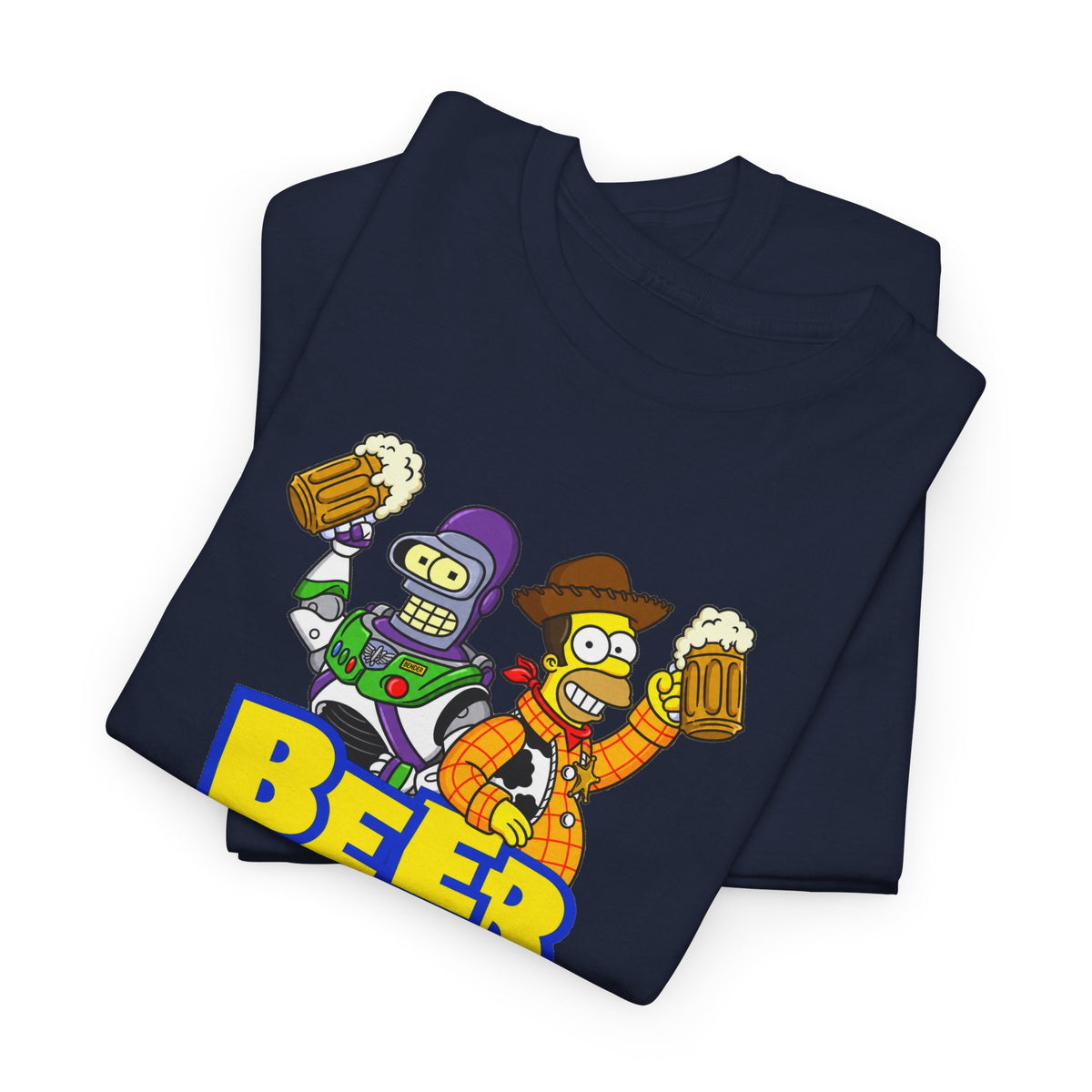 Beer Story T-Shirt — Funny Cartoon Beer Buddies Graphic Tee