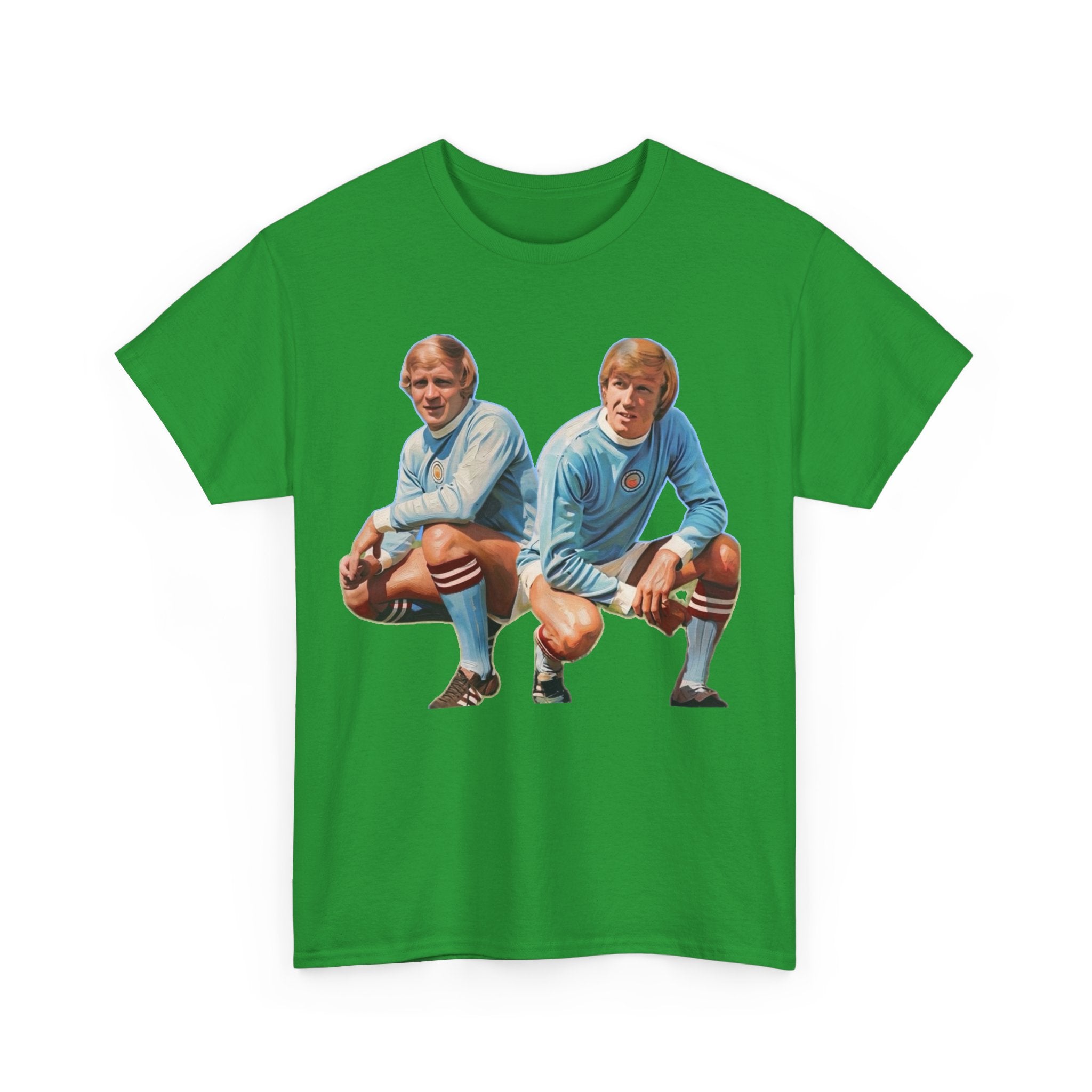 Franny Lee and Colin Bell Manchester City Retro Soccer Players T‑Shirt — Vintage Football Graphic Tee