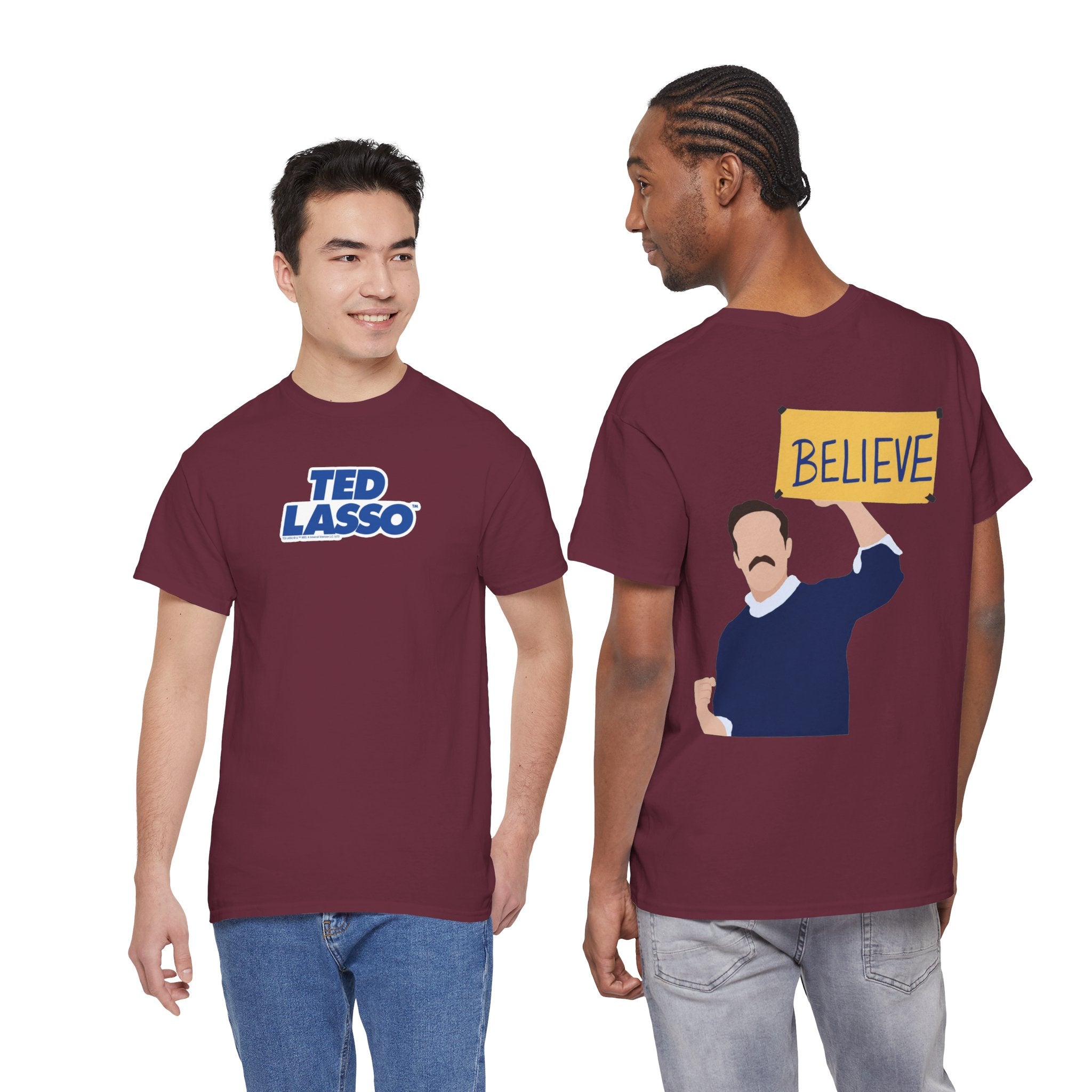 Ted Lasso Inspired "Believe" Tee — Inspirational TV Fan Shirt Cotton T-Shirt