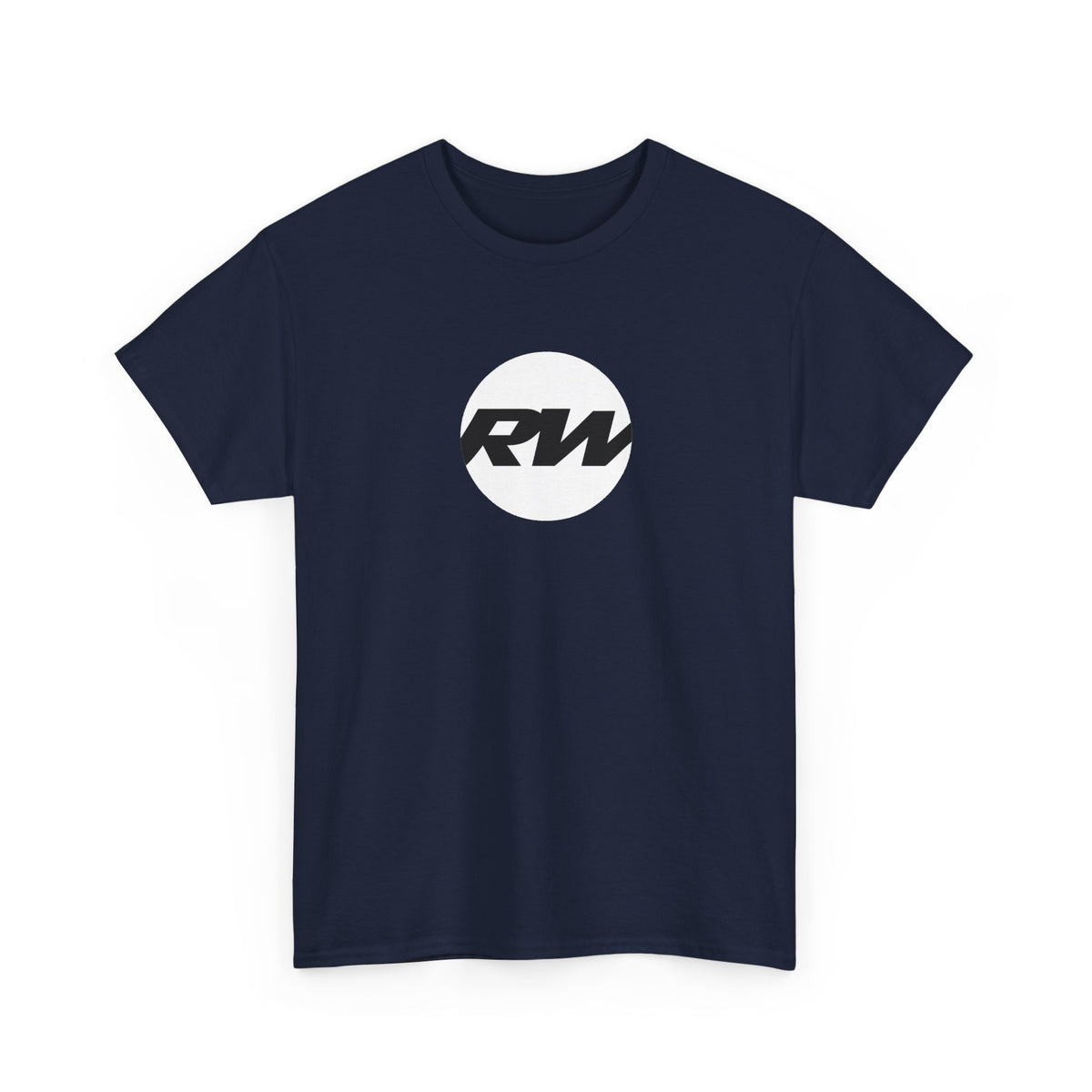 RW Logo T‑Shirt — Minimalist Retro Circle Graphic Tee