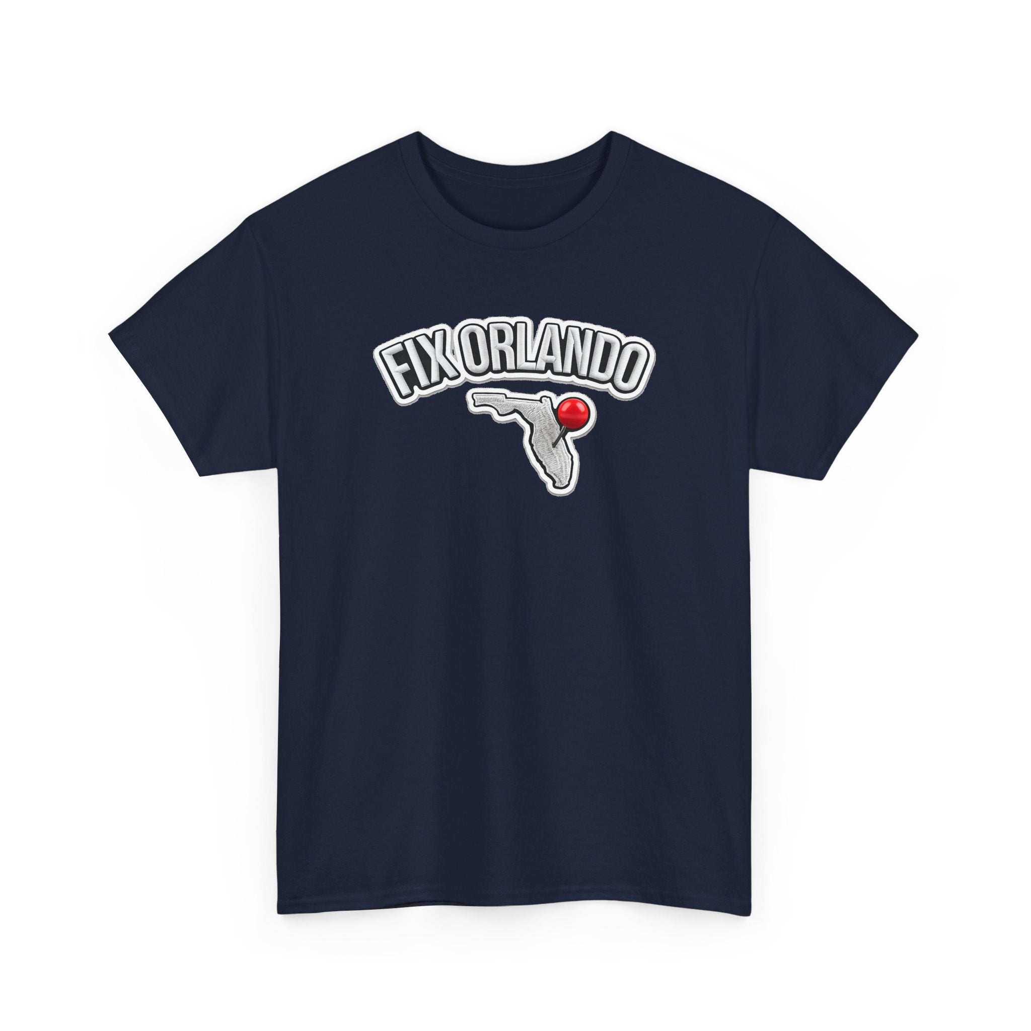 Fix Orlando T-Shirt — Florida Map with Bowling Pin Local Pride Tee