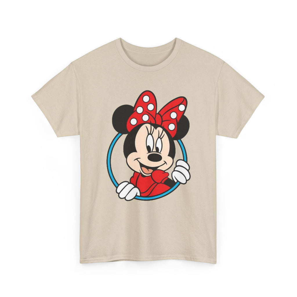 Minnie Mouse Retro Peeking Cotton T-Shirt / Tee