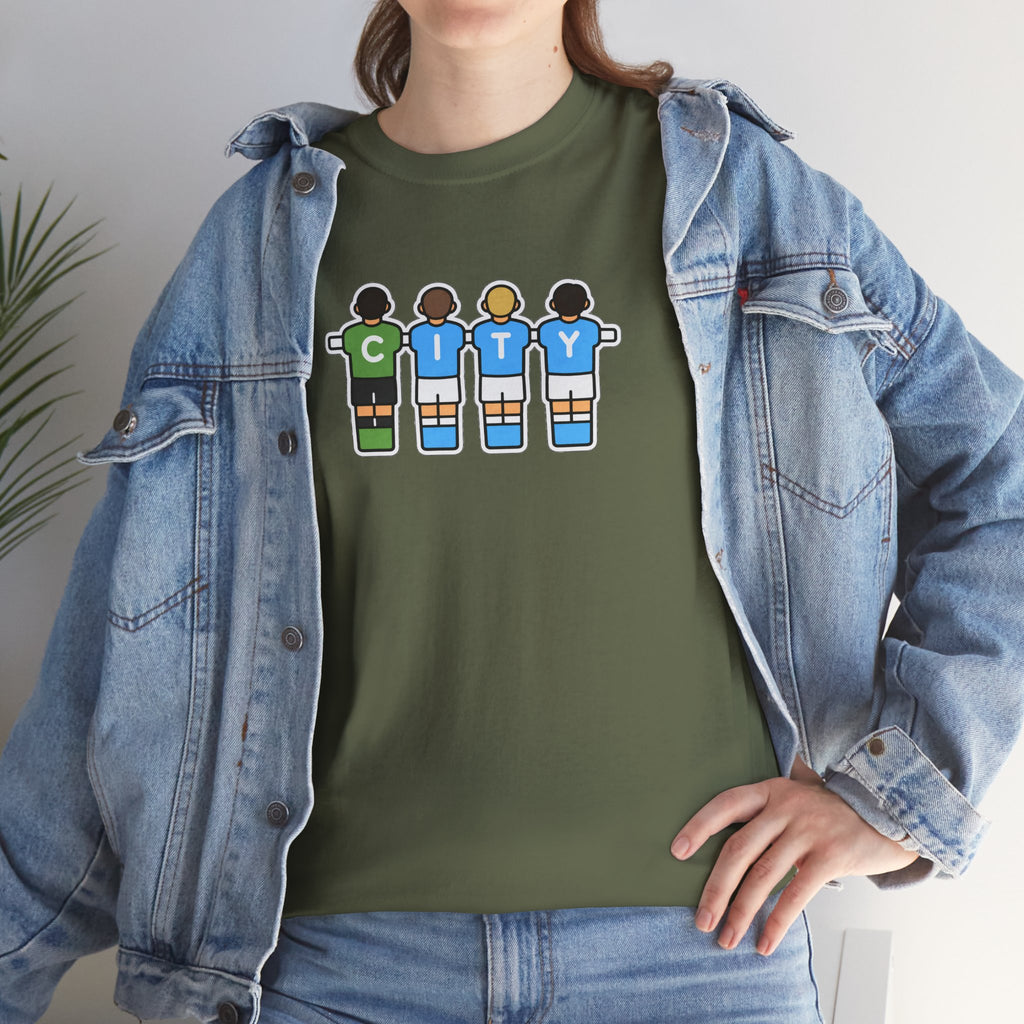 City Soccer Team Tee — Retro Foosball Players Graphic T-Shirt