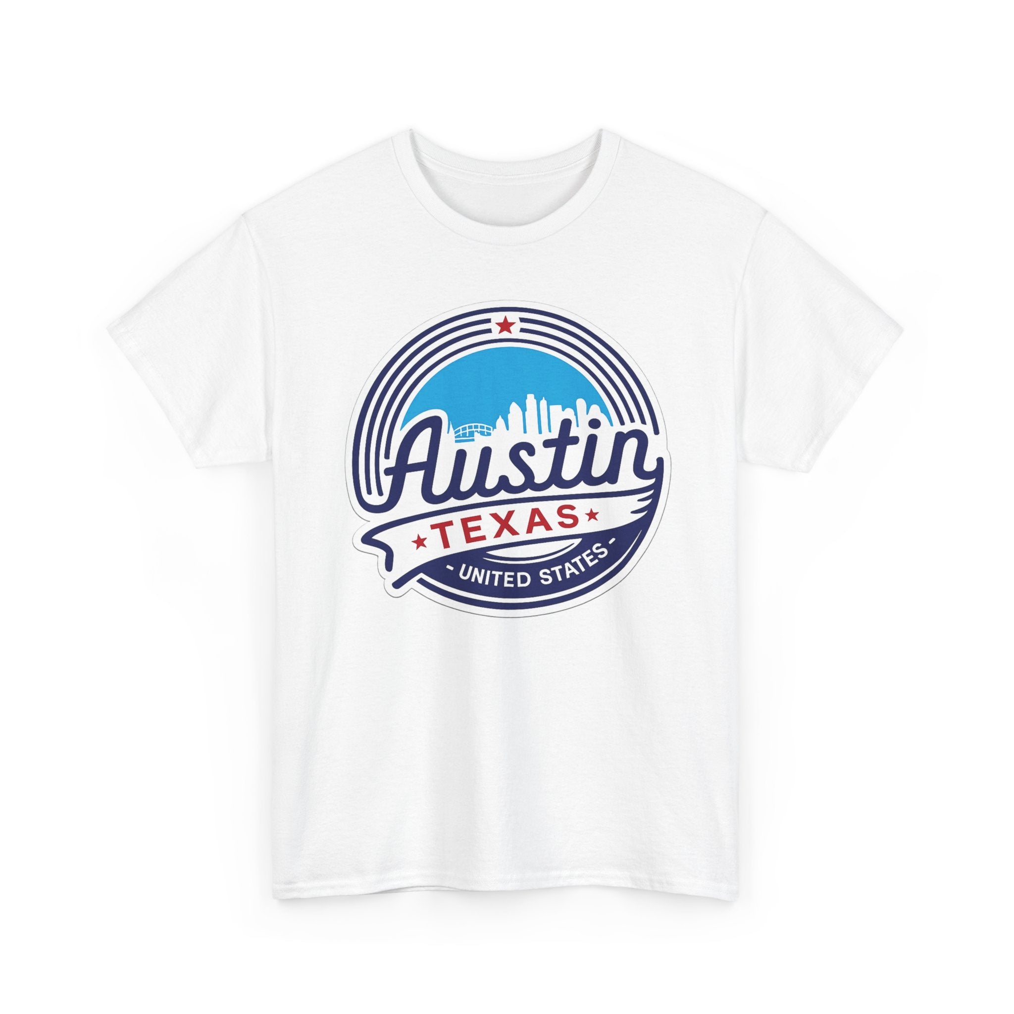Austin Texas Retro Skyline T-Shirt — Vintage City Pride Tee