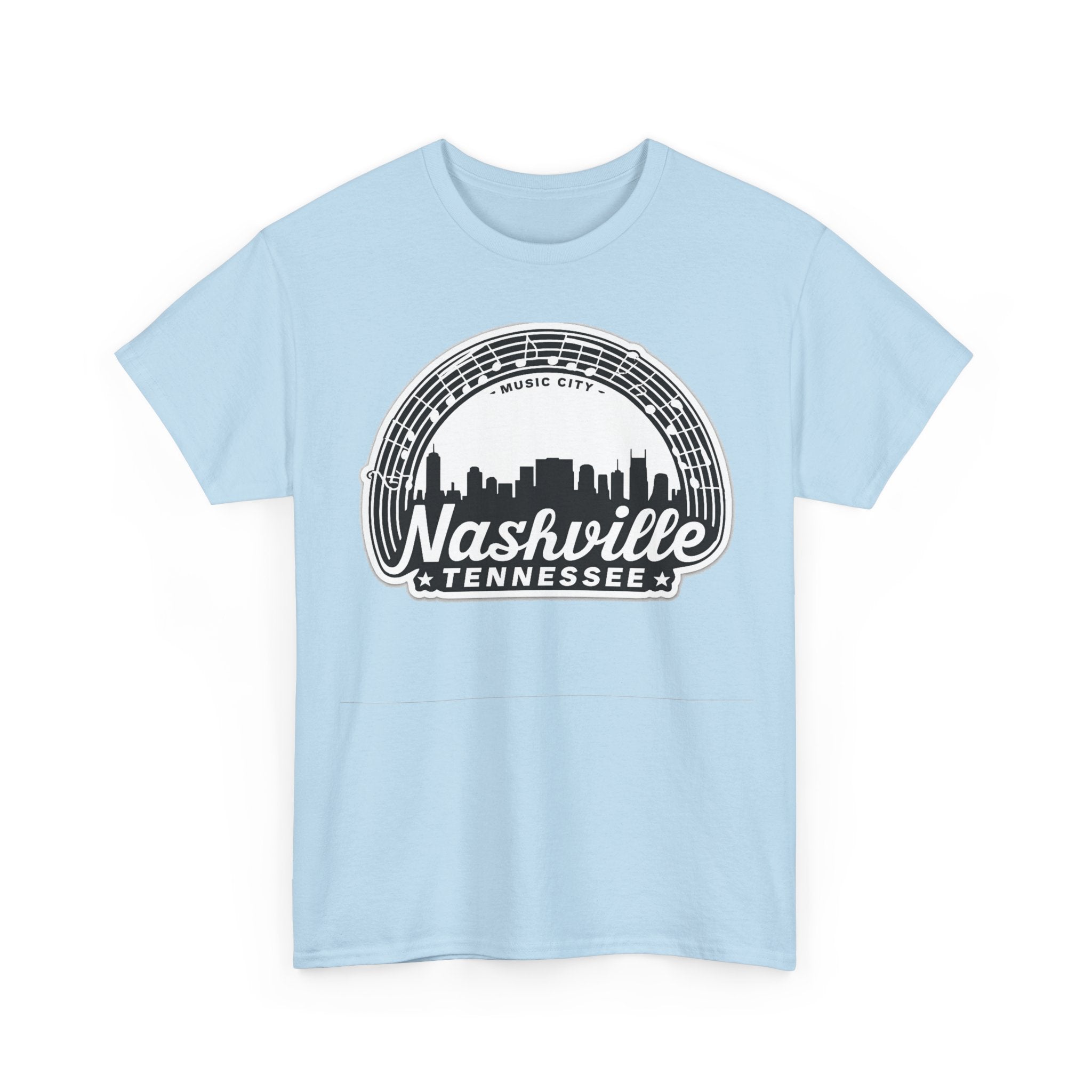 Nashville Tennessee Skyline Tee — Retro Music City Graphic Shirt