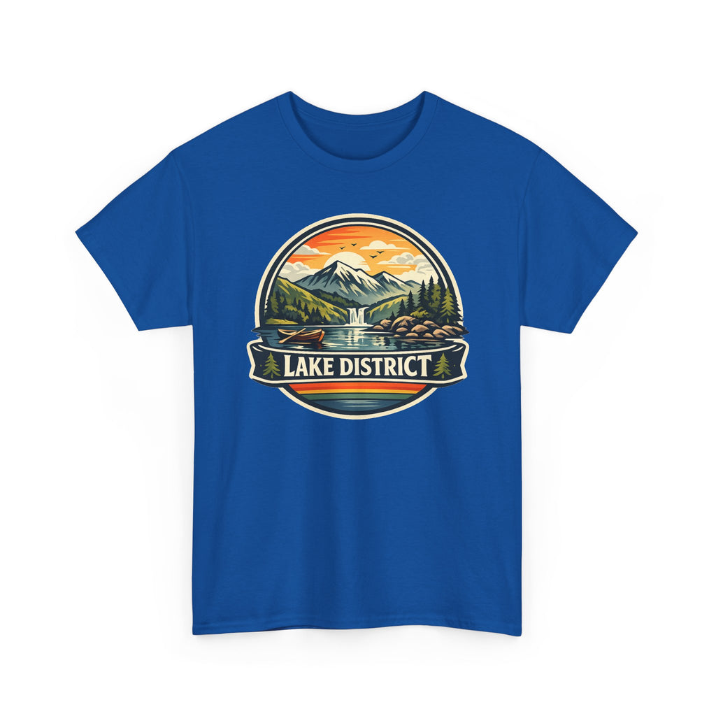 Lake District Graphic Tee — Scenic Mountain & Lake Camping Shirt