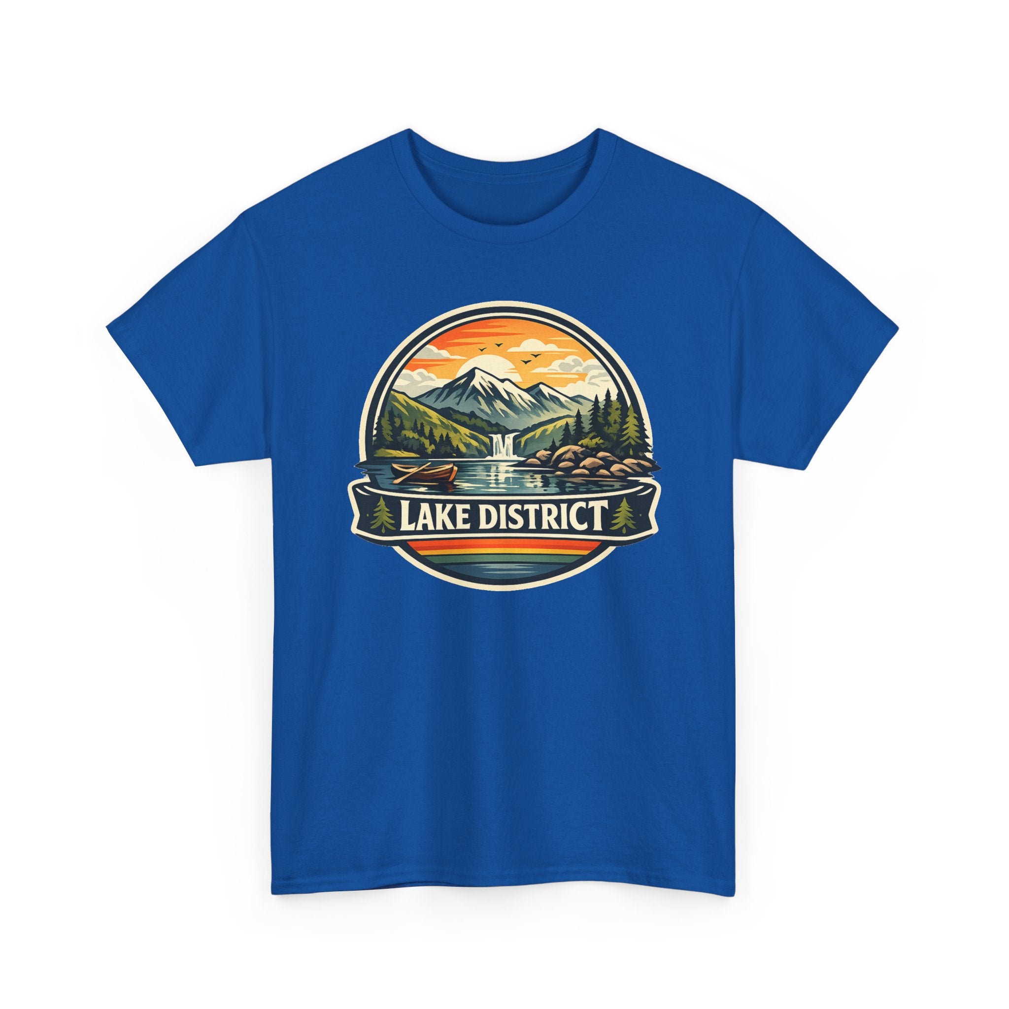 Lake District Graphic Tee — Scenic Mountain & Lake Camping Shirt