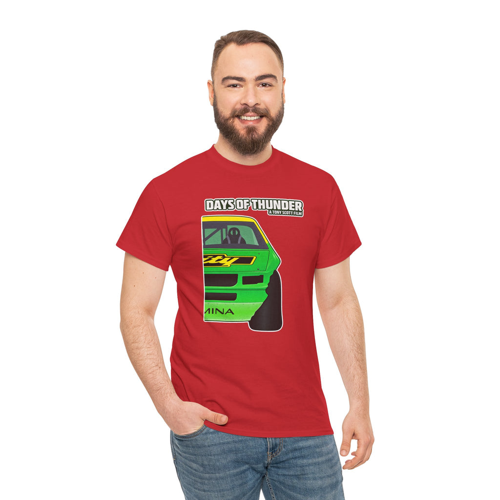 Days of Thunder Racing Car T‑Shirt — Retro Green Muscle Car Tee