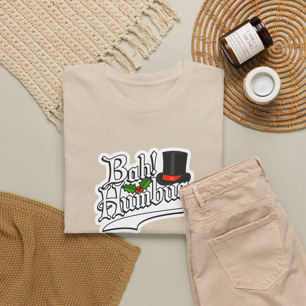 Bah Humbug Christmas Graphic Cotton T-Shirt / Tee