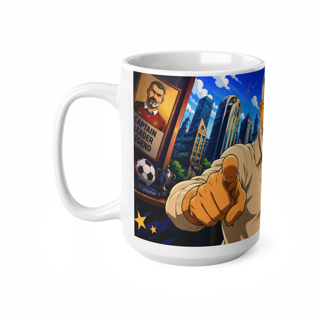 There's pundits then there's Roy Keane Motivational Coach Cartoon Coffee Mug — 11oz/15oz