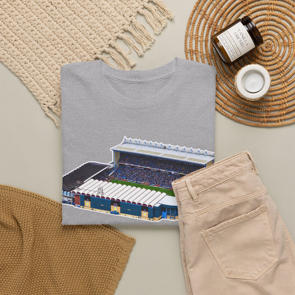 Manchester City Maine Road Stadium Illustration T‑Shirt — Vintage Football Arena Graphic Tee