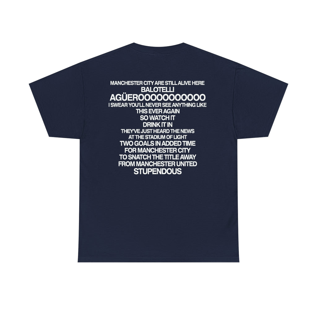 Agüerooo! 93:20 Goal Celebration Cotton T-Shirt