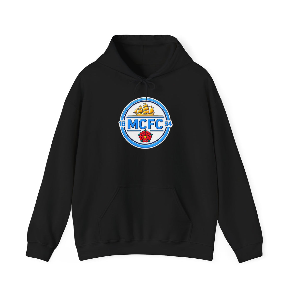 MCFC Logo Hoodie – Vintage Football Club Crest Pullover