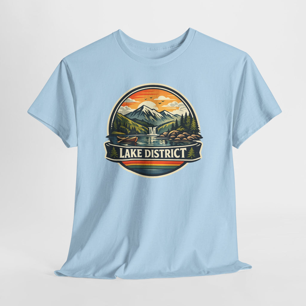 Lake District Graphic Tee — Scenic Mountain & Lake Camping Shirt