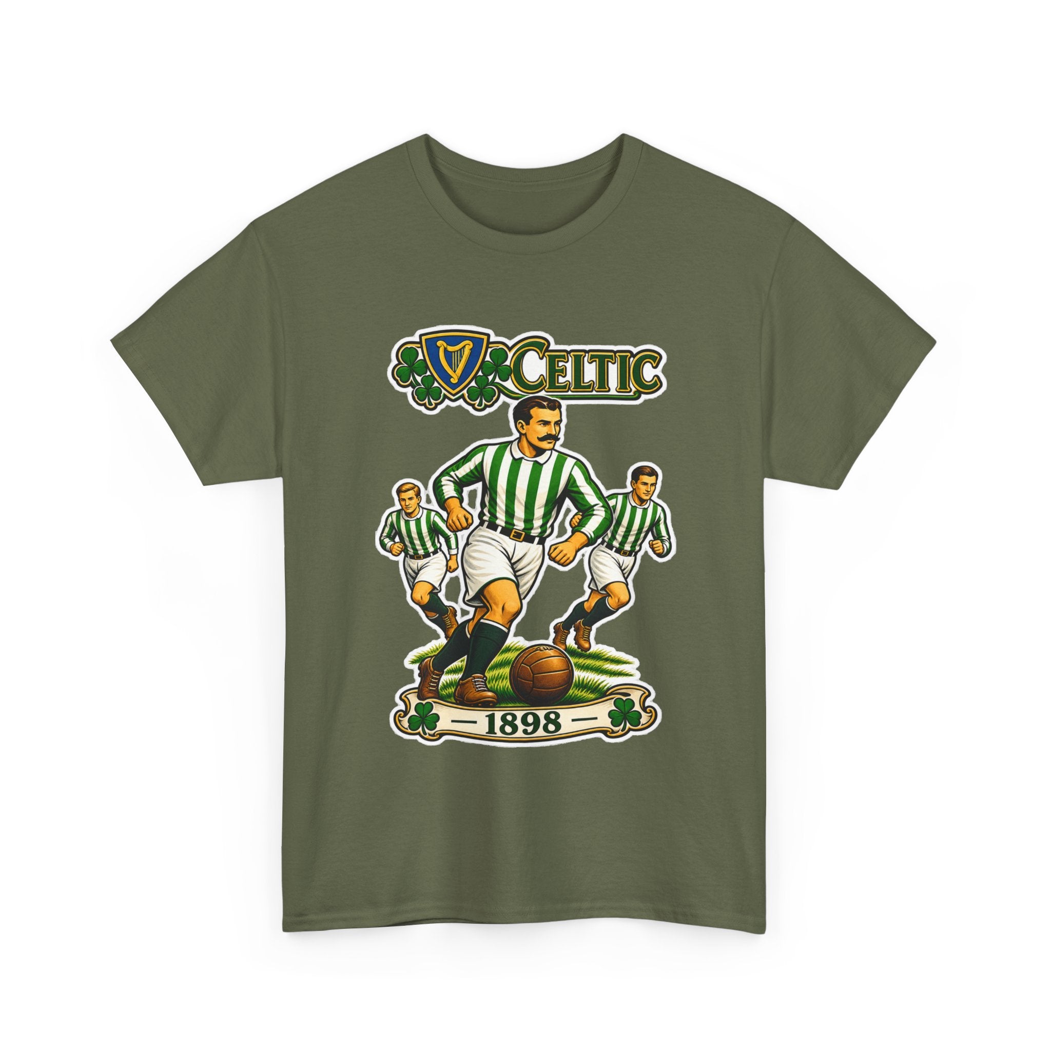 Celtic Football Retro Players Tee — 1898 Vintage Soccer Shirt
