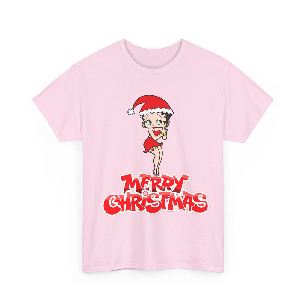 Christmas Betty Boop Tee - 'Merry Christmas' Holiday Graphic Shirt