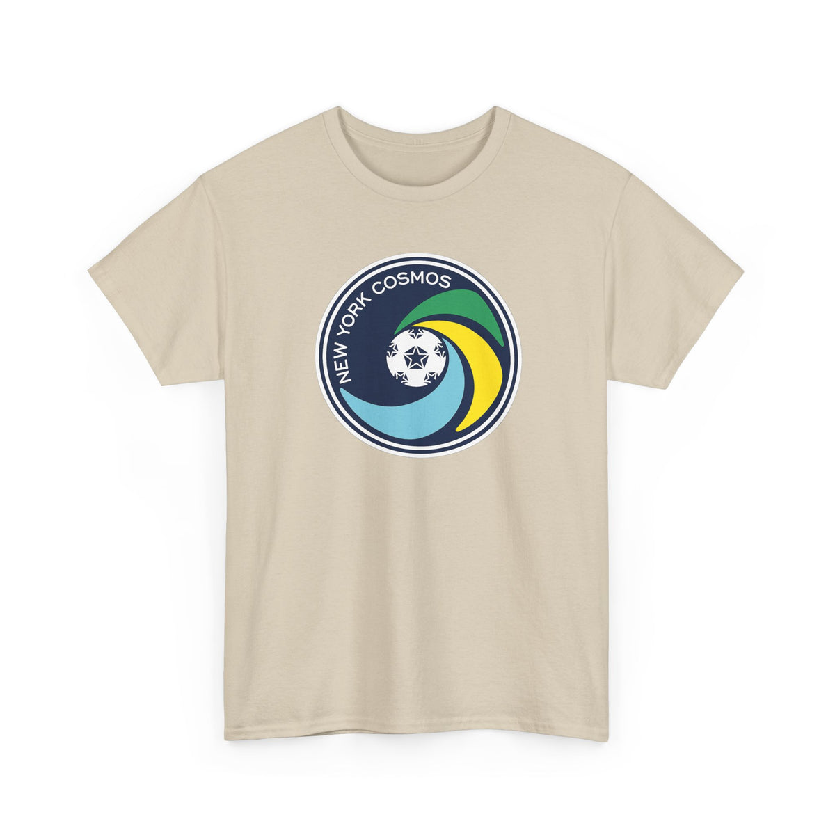 New York Cosmos Retro Logo Cotton T‑Shirt — Vintage Soccer Tee