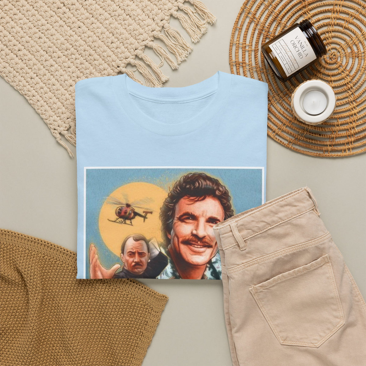 Magnum, P.I. Retro TV Show Inspired Cotton T-Shirt